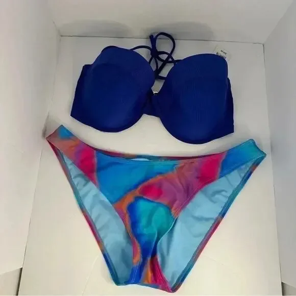 Wild fable, shade and shore, 2-Piece Bikini Swimsuit 36DD bottom, Xlarge - Picture 2 of 10